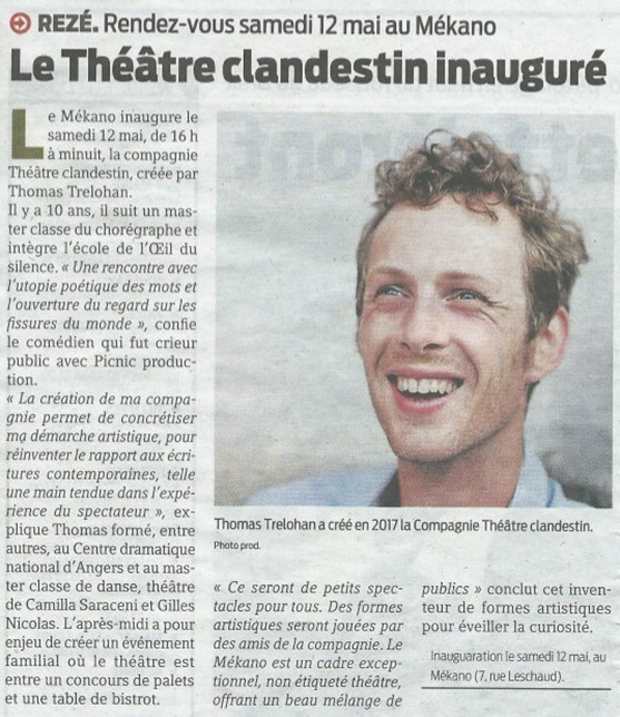 Le Théâtre clandestin inauguré
